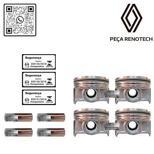 RN 01842R-BB 120101842R PISTAO 050 MOT F4R 2.0 16V JG C4 DUSTER CAPTUR SANDERO RS